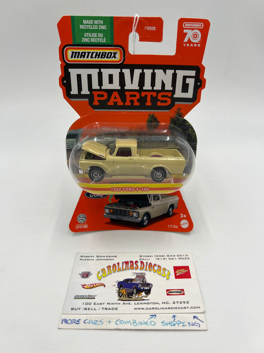 Matchbox Moving Parts #17 1963 Ford F-100 Card Not Perfect See Pics 165C