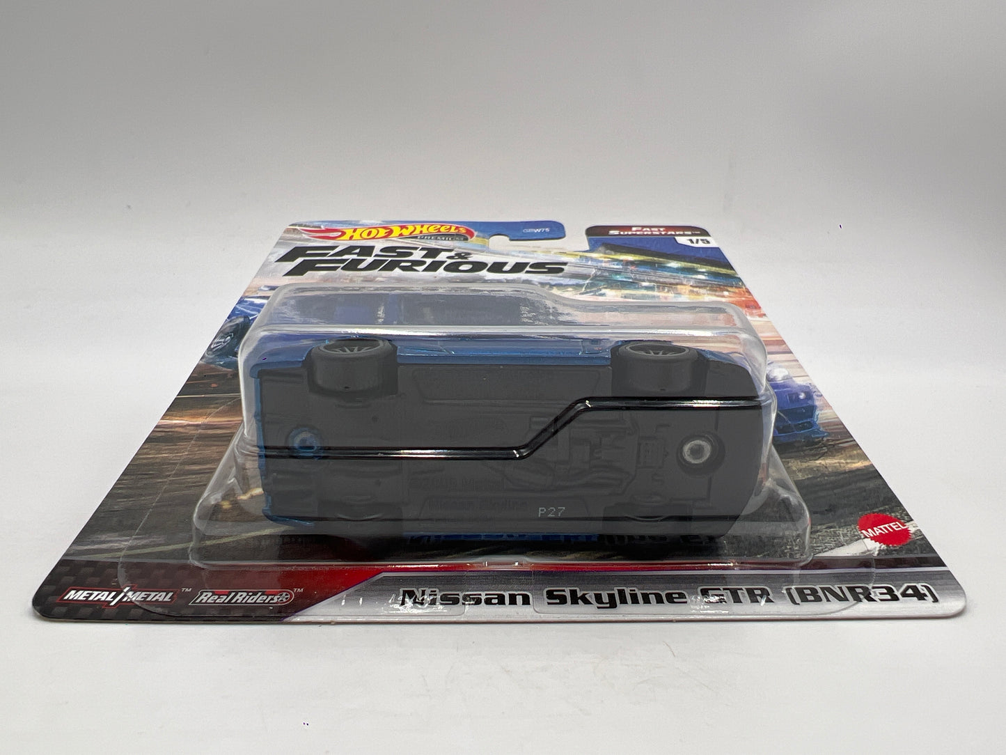 Hot Wheels Fast & Furious Fast Superstars #1 Nissan Skyline GTR BNR34 Blue W/Protector 2