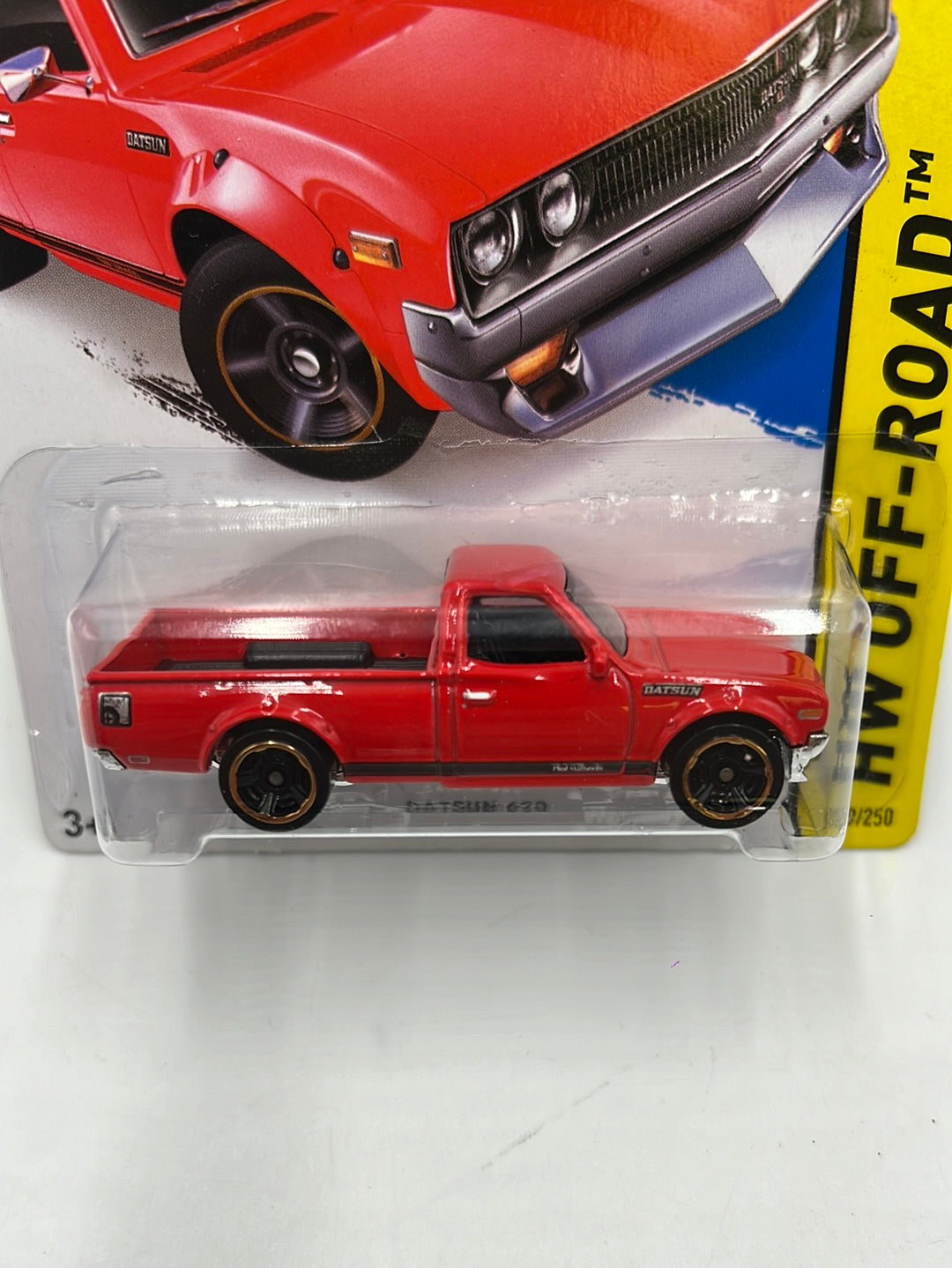 2014 Hot Wheels #139 HW Off-Road 72 Datsun 620 Red 88B