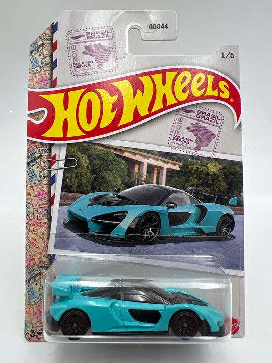 Hot Wheels World Class Racers #1 McLaren Senna Light Blue 167S