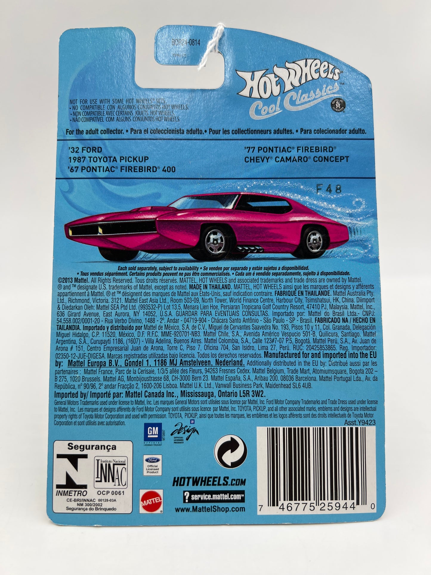 Hot Wheels Cool Classics #3 67 Pontiac Firebird 400 Spectrafrost Antifreeze SR