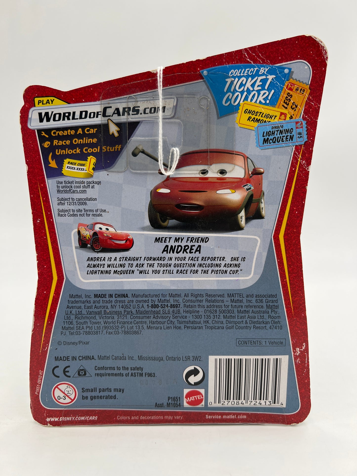 Disney Pixar The World Of Cars Race O Rama #93 Todd #3