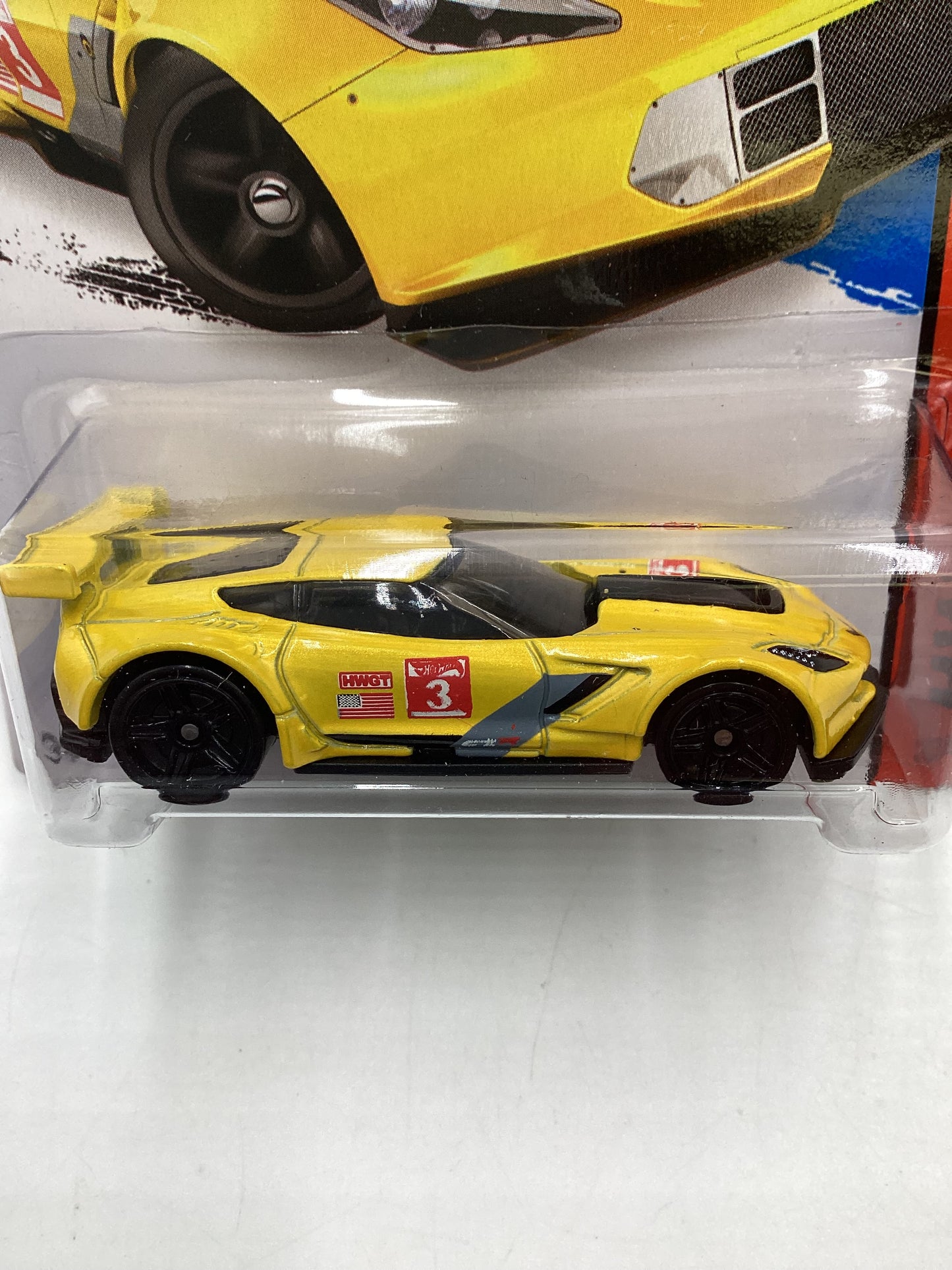 2015 Hot Wheels HW Race #155 Corvette C7.R Yellow 5A