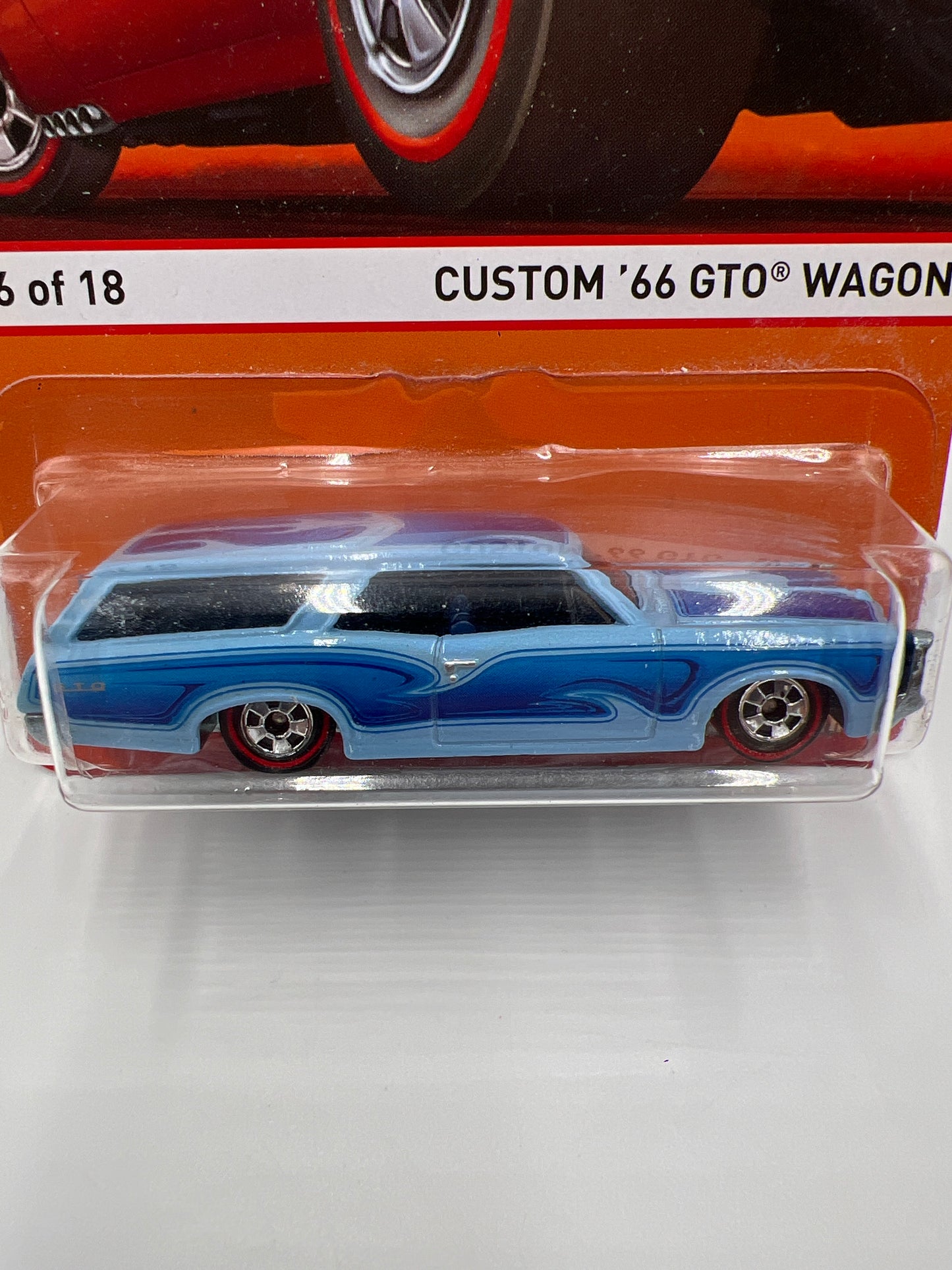 Hot Wheels Heritage Redline #16 Custom 66 GTO Wagon Blue 160N