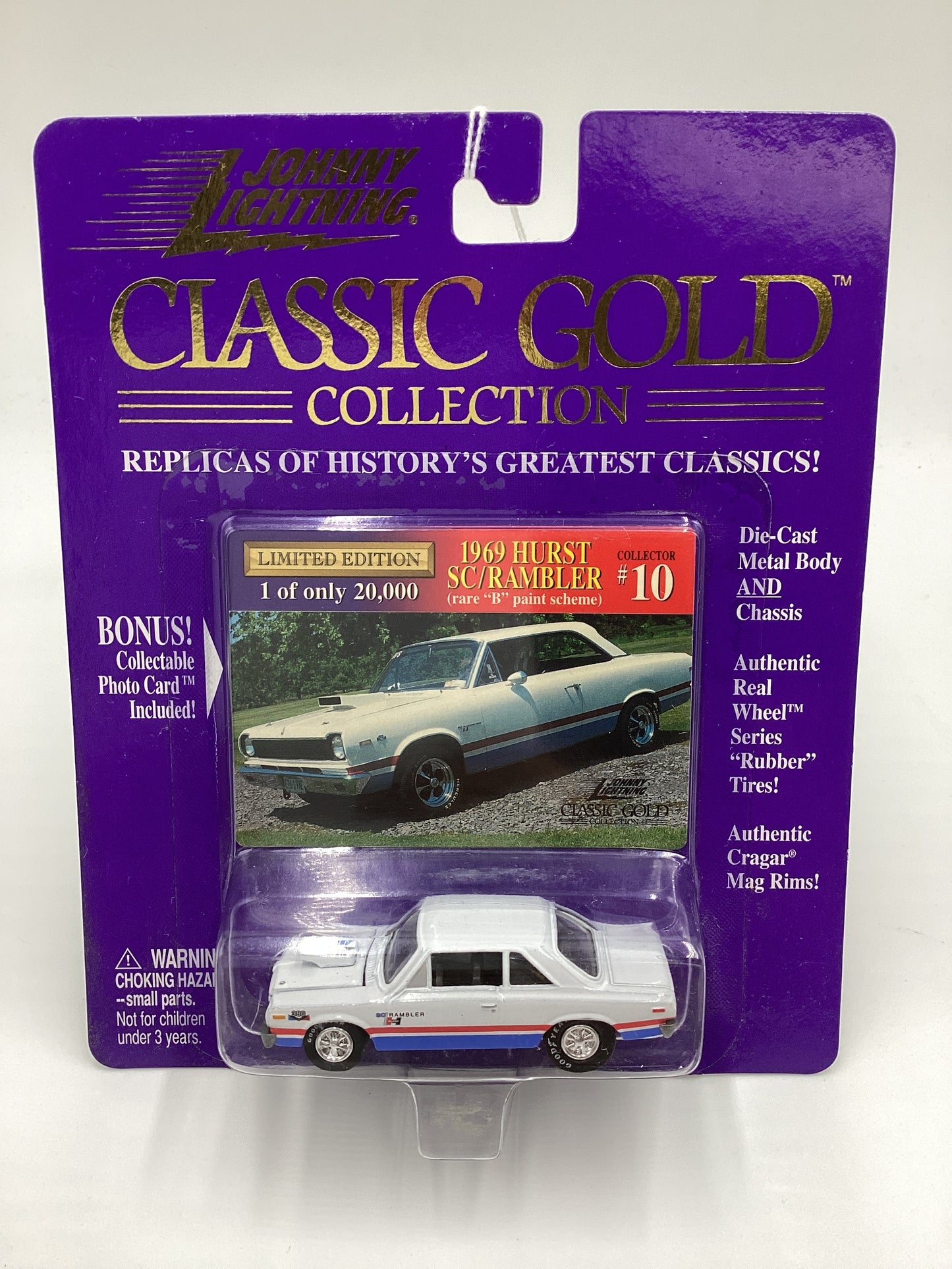 JOHNNY LIGHTNING CLASSIC GOLD Collection #10 1969 Hurst SC/Rambler Rare B Paint Scheme 228F