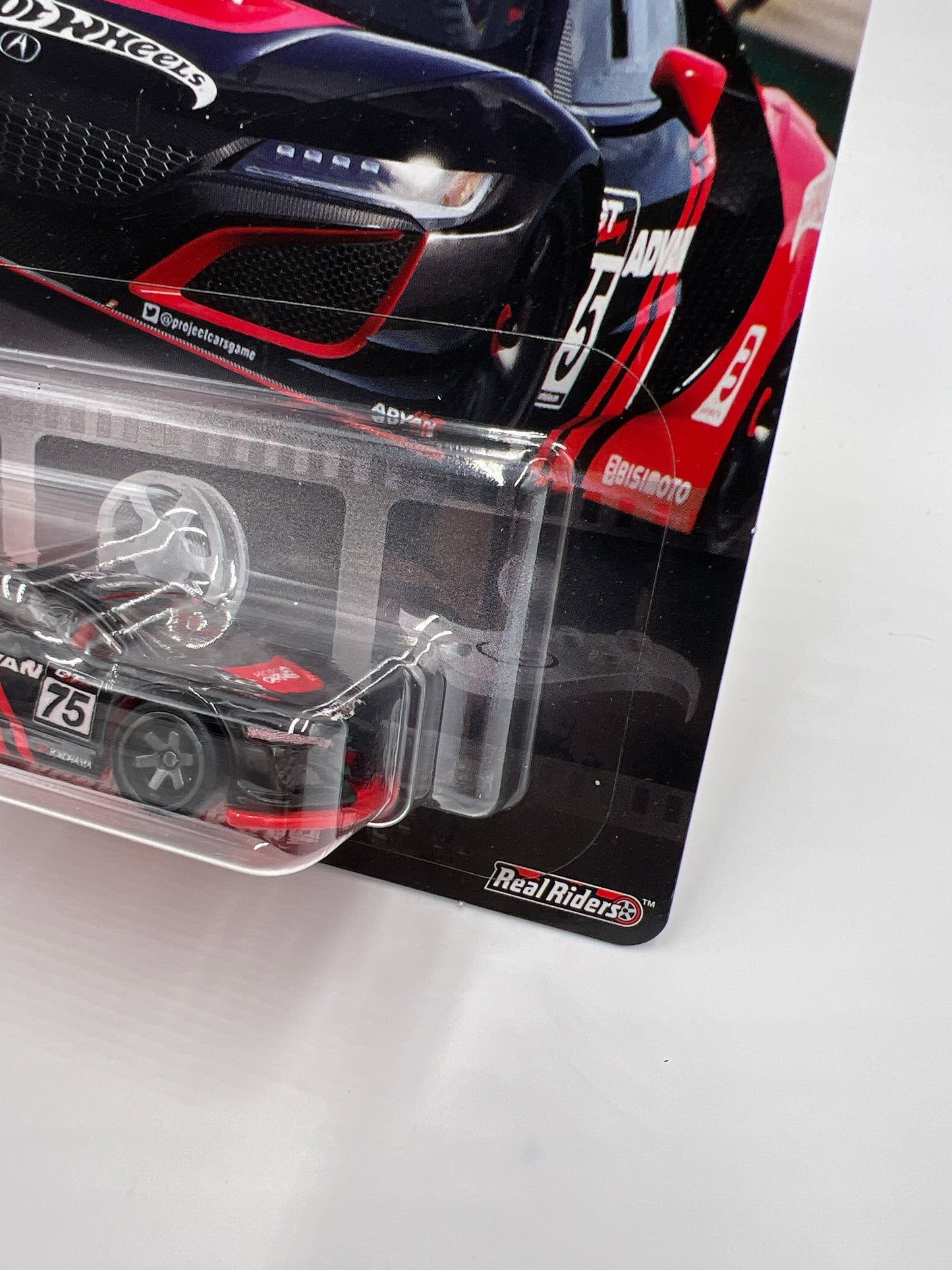 Hot Wheels Premium Project Cars 2 Acura NSX GT3 Advan W/Protector