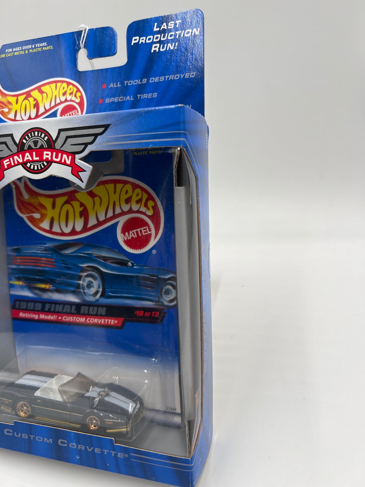 1999 Hot Wheels Final Run #10 Custom Corvette Dark Blue