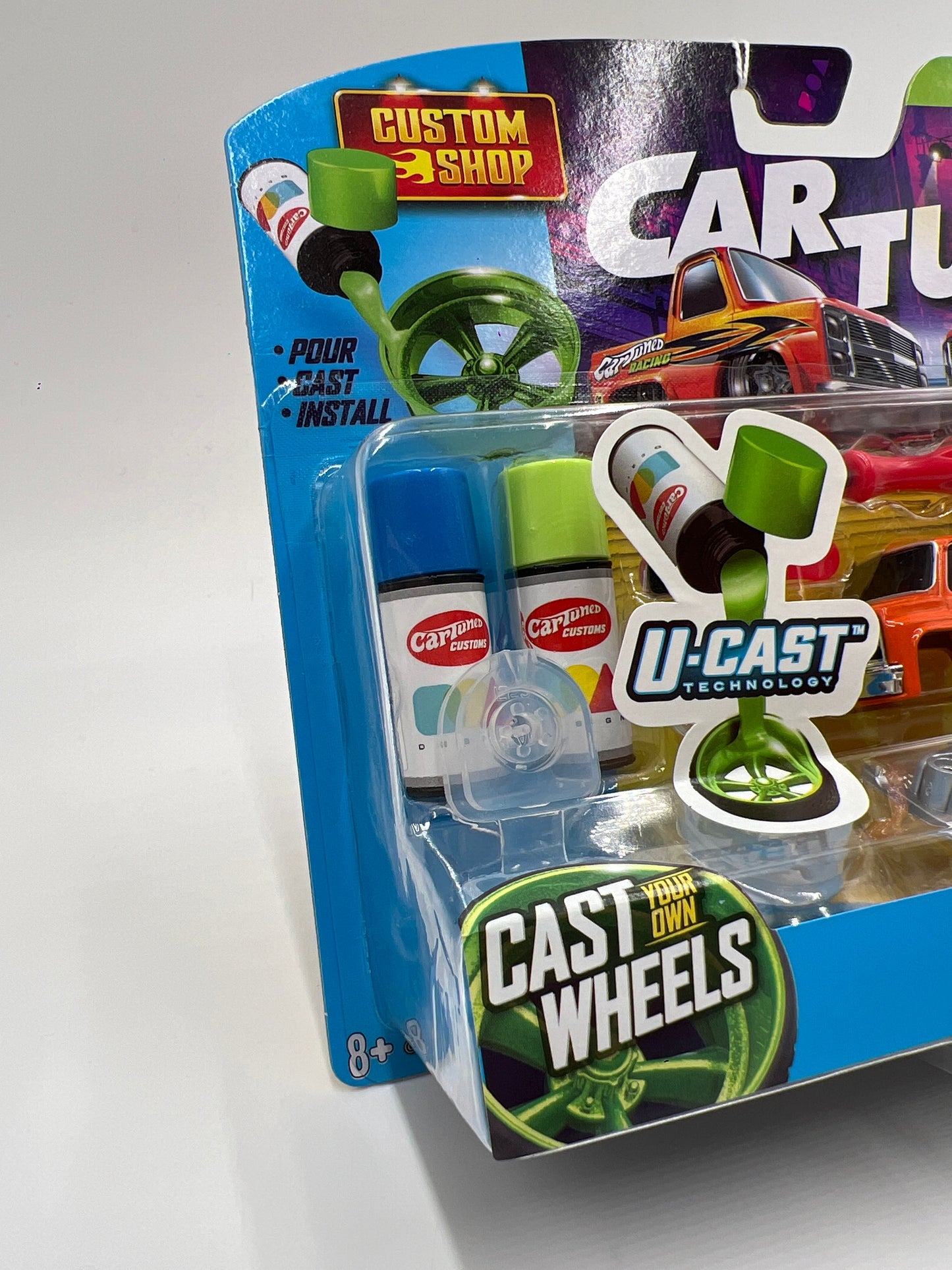 2025 Car Tuned Series 1 Custom Shop Castworks 87 Chevy C10 Orange 183i