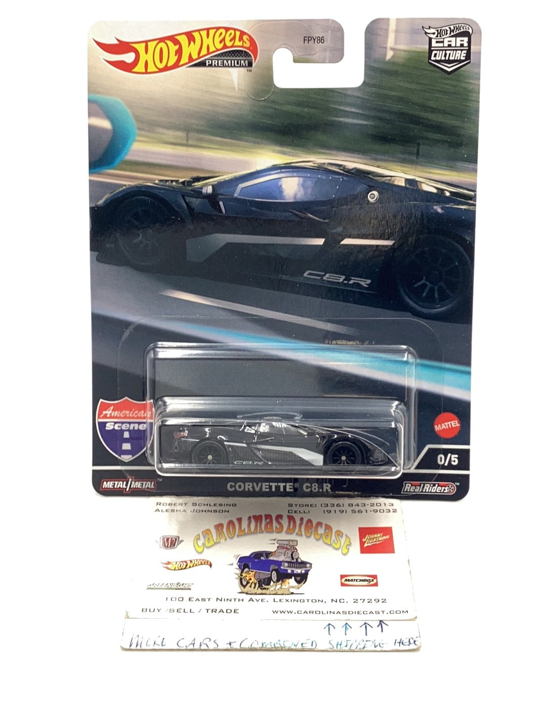 2022 Hot wheels Car Culture American Scene #0 Corvette C8.R Chase with protector