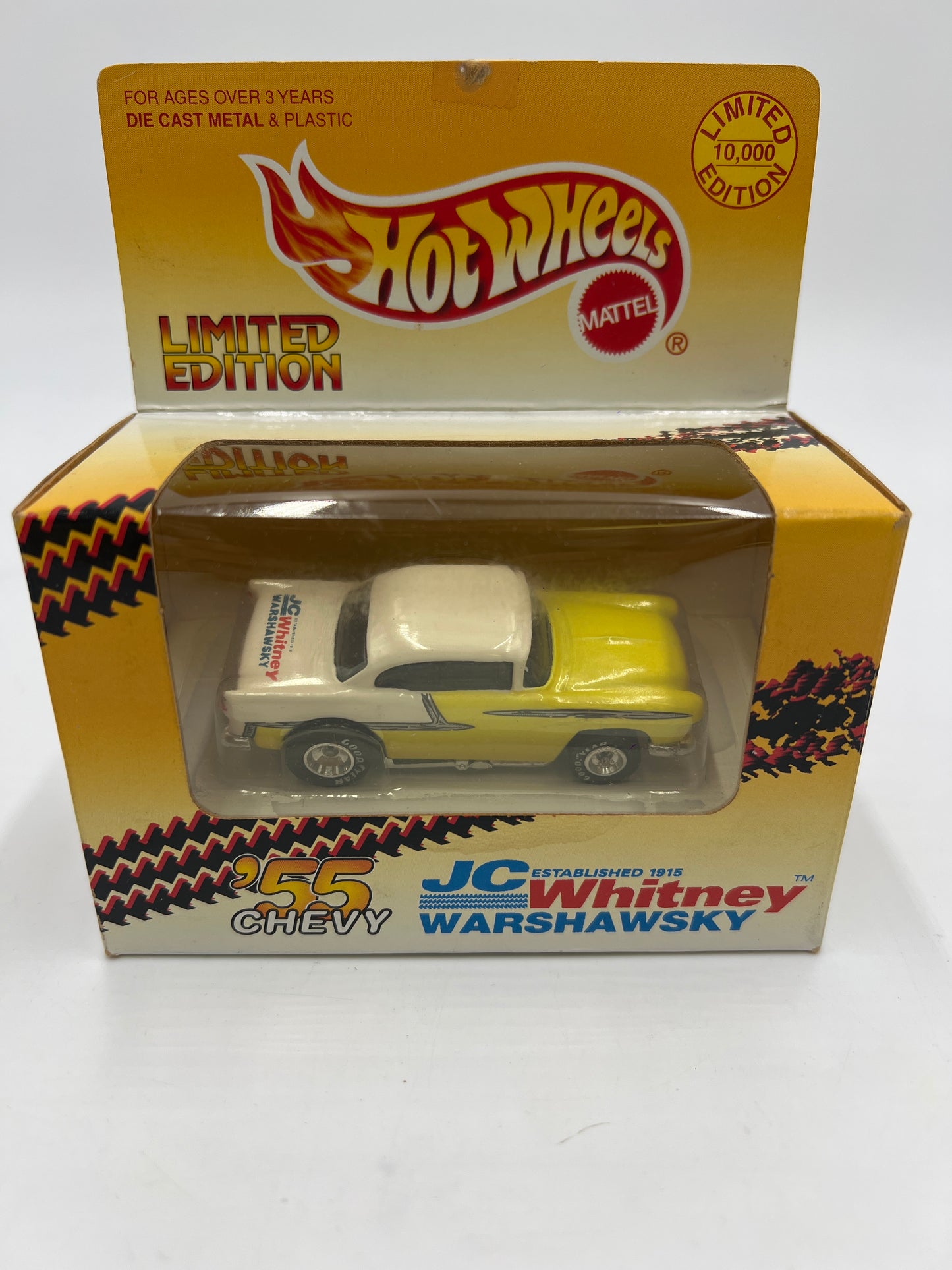 Hot Wheels Limited Edition JC Whitney Everything Automotive 55 Chevy Yellow