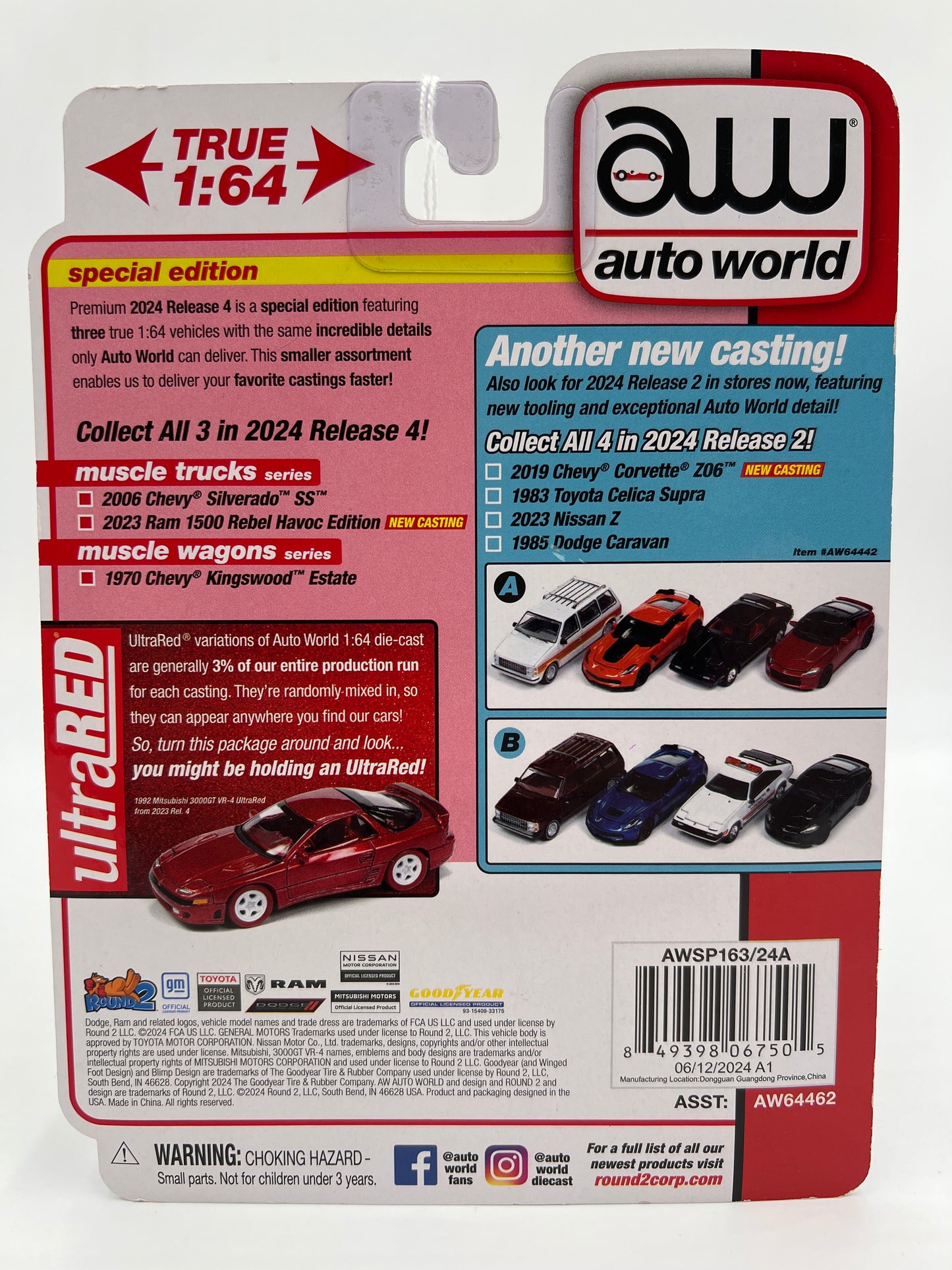 Auto World Muscle Trucks Release 4 Version A Cateye 2006 Chevy Silverado SS Silver 183C