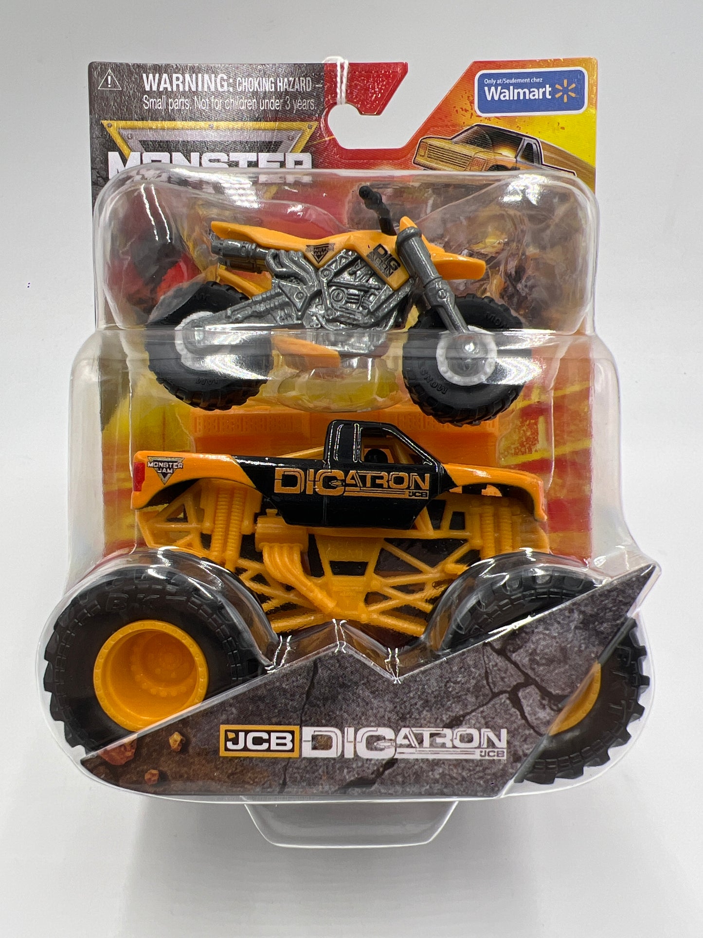 Monster Jam Walmart Exclusive 2 Pack Digatron W/Dirt Bike 134F