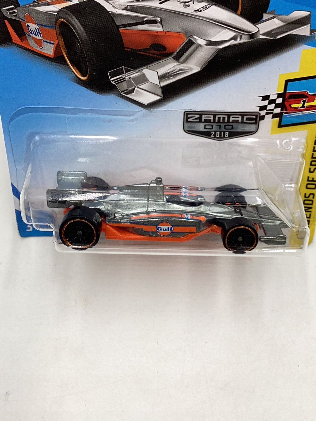 2018 Hot wheels Zamac #10 Indy 500 Oval (Not perfect card)