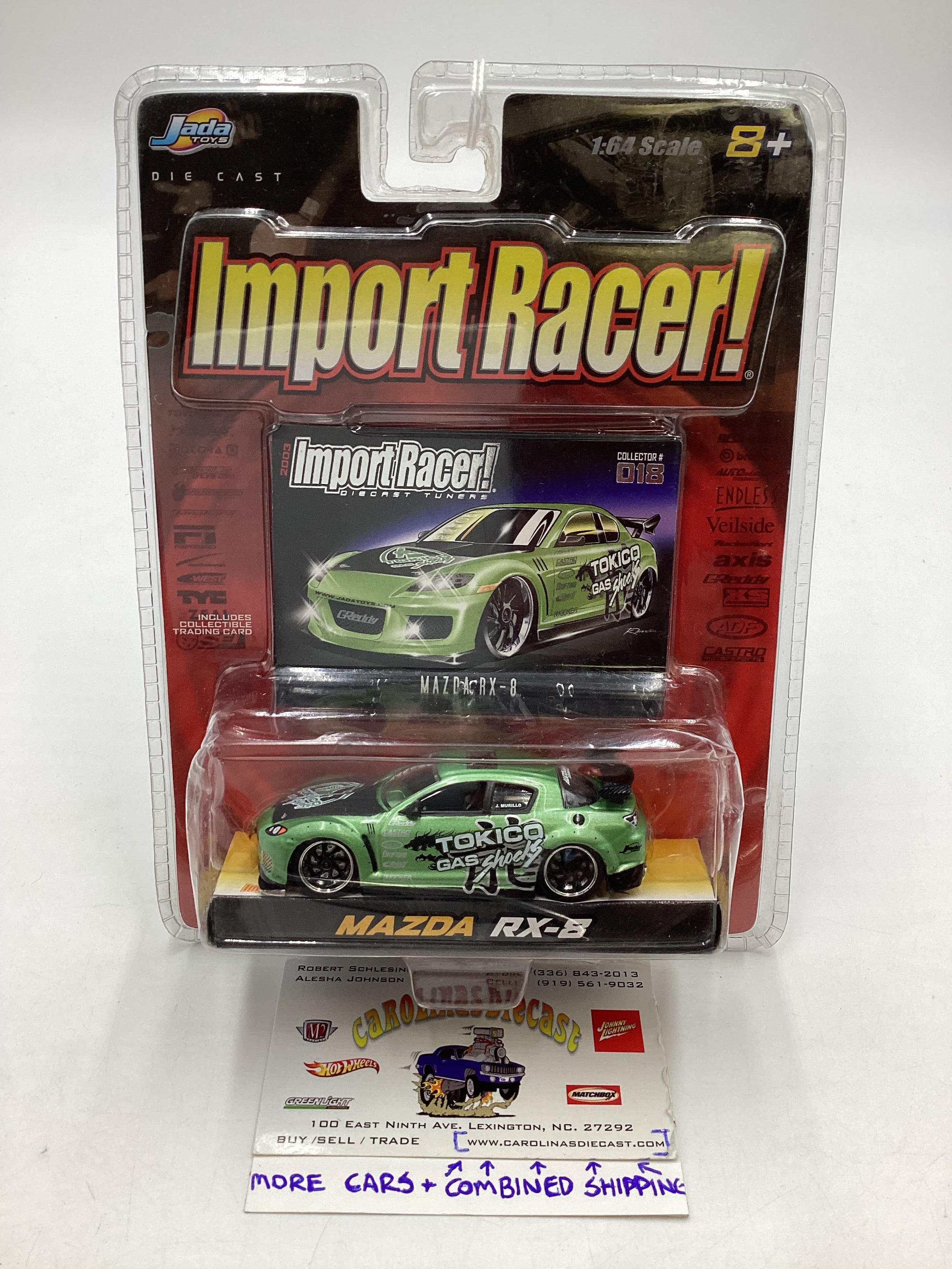 Jada Import Racer Mazda RX8 on sale Black 1:24 Scale