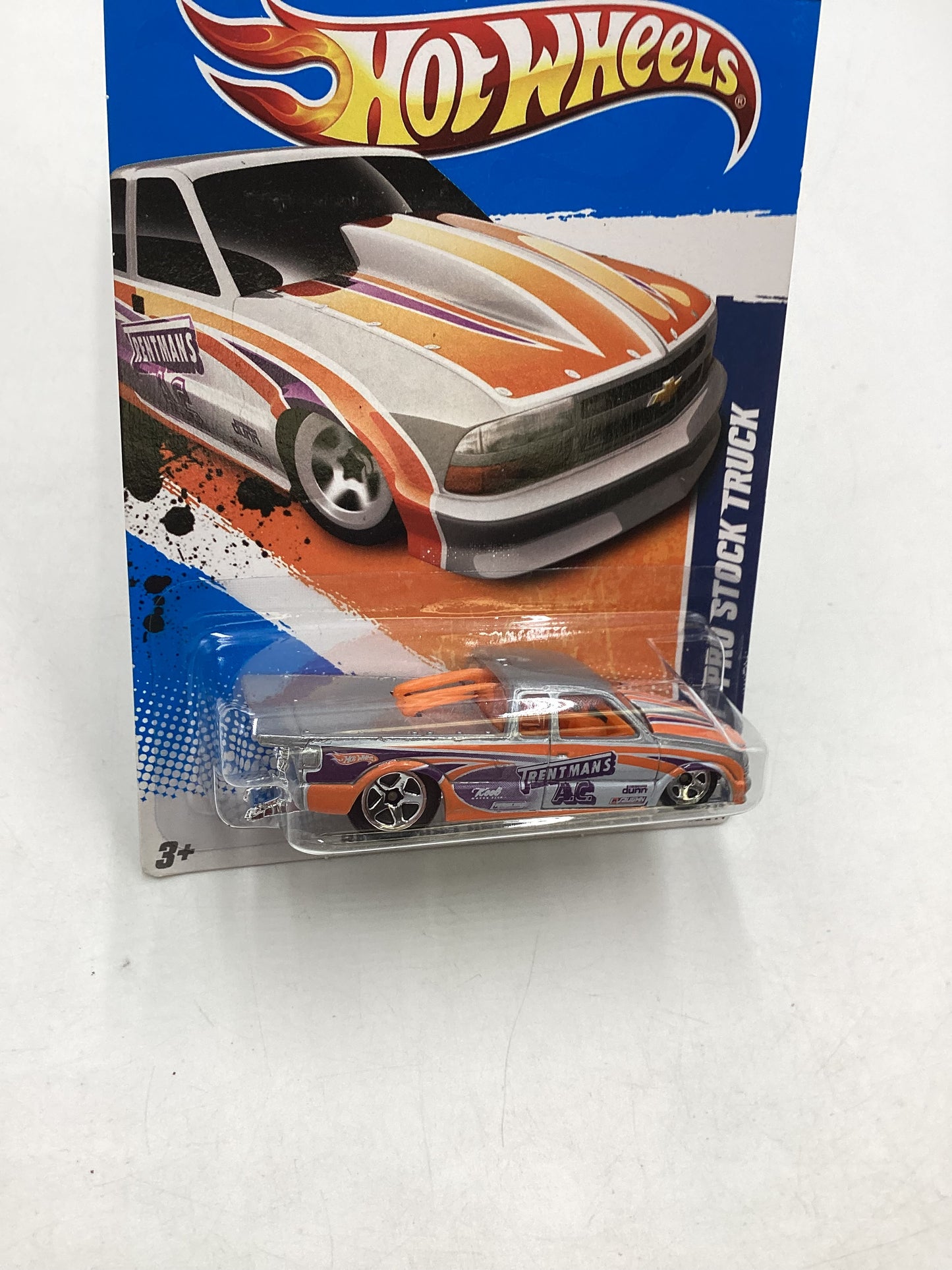 2011 Hot Wheels #129 Chevy Pro Stock Truck Silver 9H