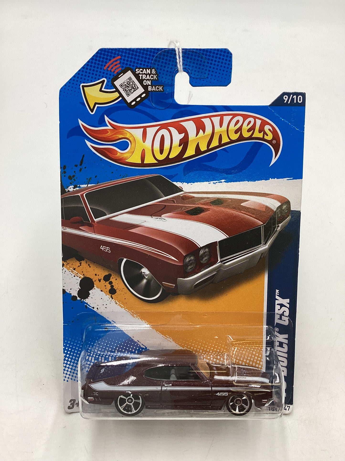 2012 Hot Wheels #109 70 Buick GSX Maroon 56G