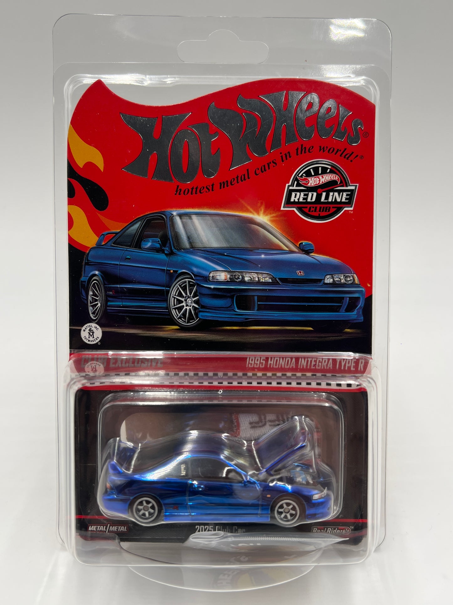 2025 Hot Wheels RLC Club Exclusive 1995 Honda Integra Type R Blue W/Patch & Pin and Protector