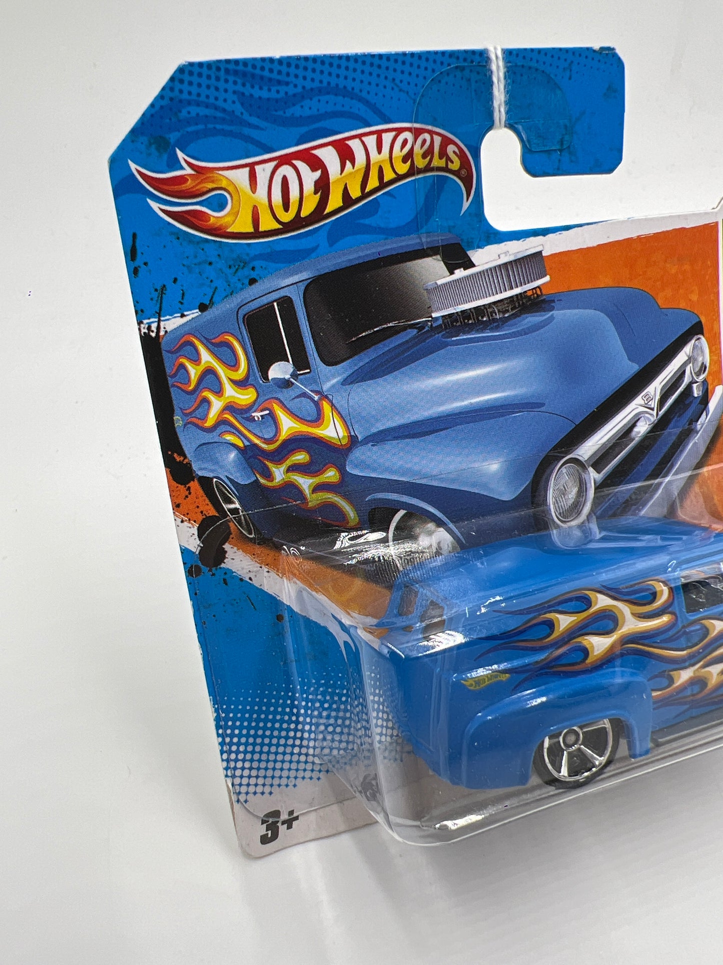 2011 Hot Wheels Short Card Heat Fleet #93 56 Ford F-100 Blue