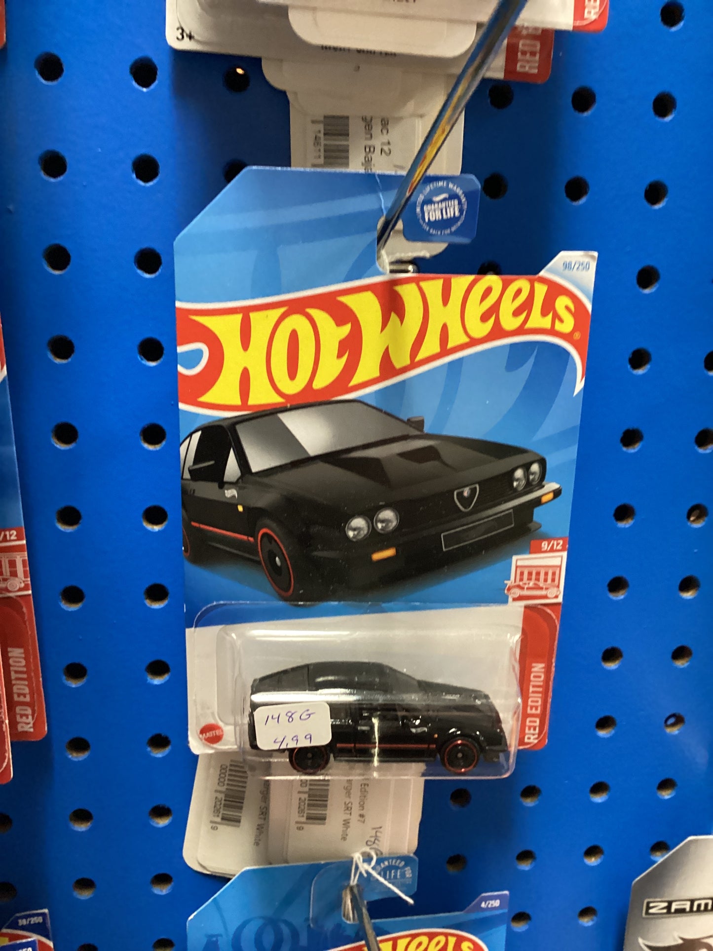 2024 Hot Wheels Target Exclusive Red Edition #98 Alfa Romeo GTV6 3.0 Black see description 148G