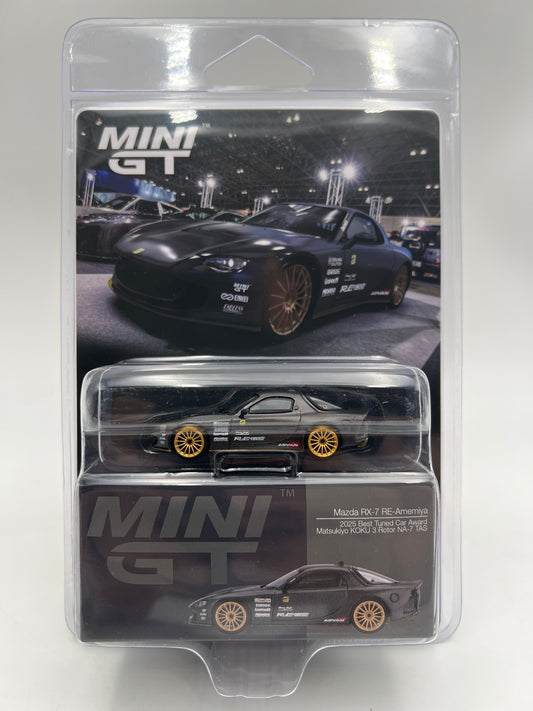 Mini GT #1205 Mazda RX-7 RE-Amemiya 2025 Matsukiyo KOKU 3 Rotor NA-7 TAS Full Carbon