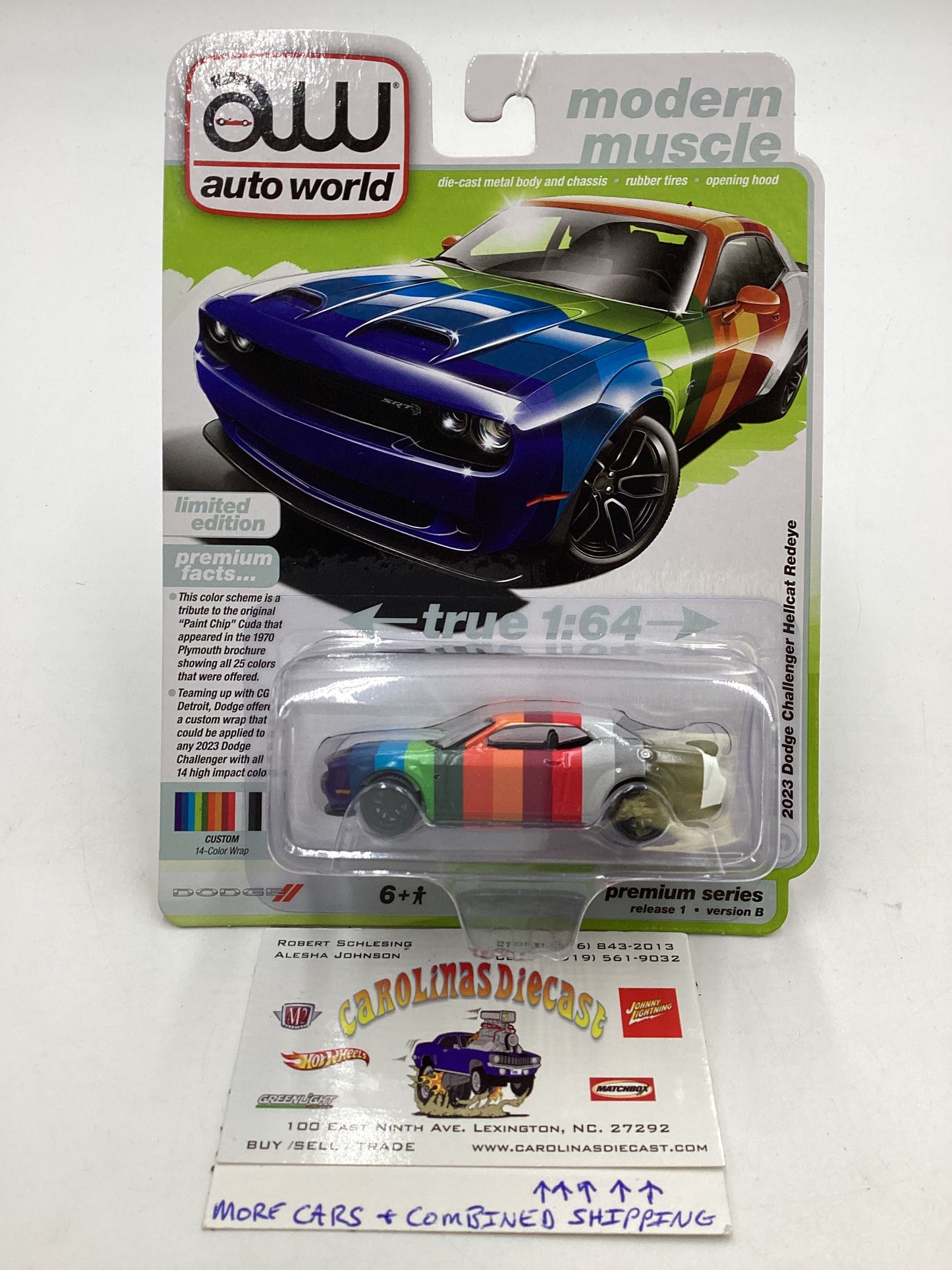 Auto World Modern Muscle 2023 Dodge Challenger Hellcat Redeye 183B