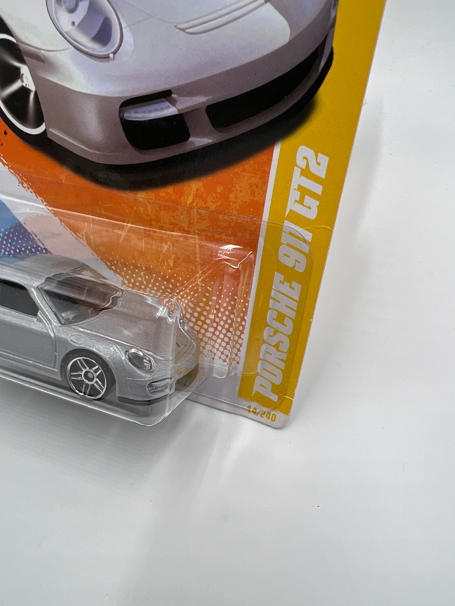2010 Hot Wheels New Models #14 Porsche 911 GT2 Silver SR