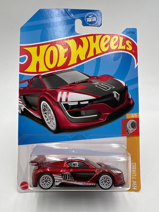 2023 Hot Wheels Super Treasure Hunt #134 Renault Sport R.S. 01 Red W/Protector Bad J Hook