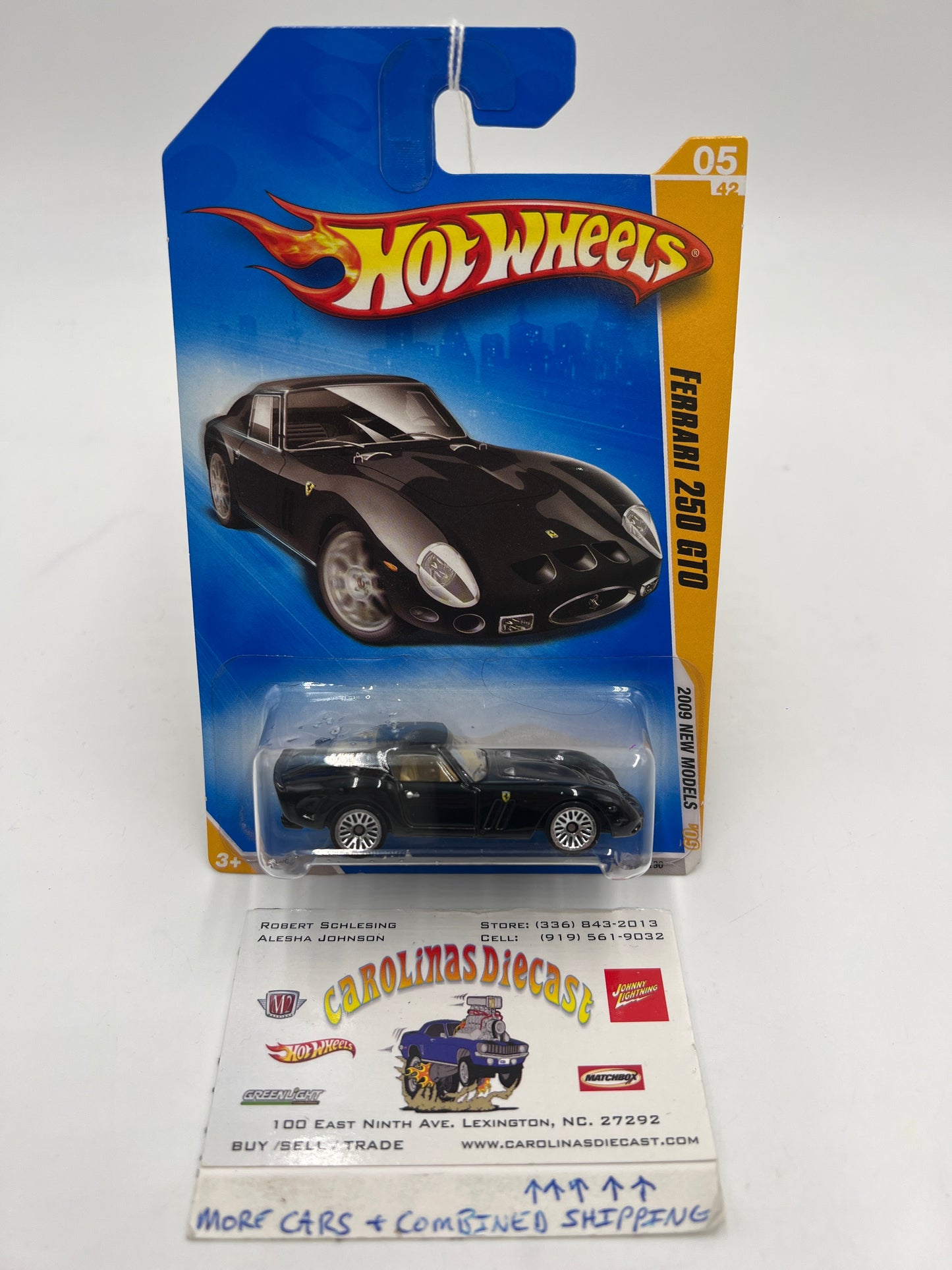 2009 Hot Wheels New Models #005 Ferrari 250 GTO Black