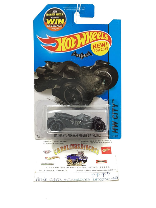 2015 Hot wheels #61 Batman Arkham Knight Batmobile 119I