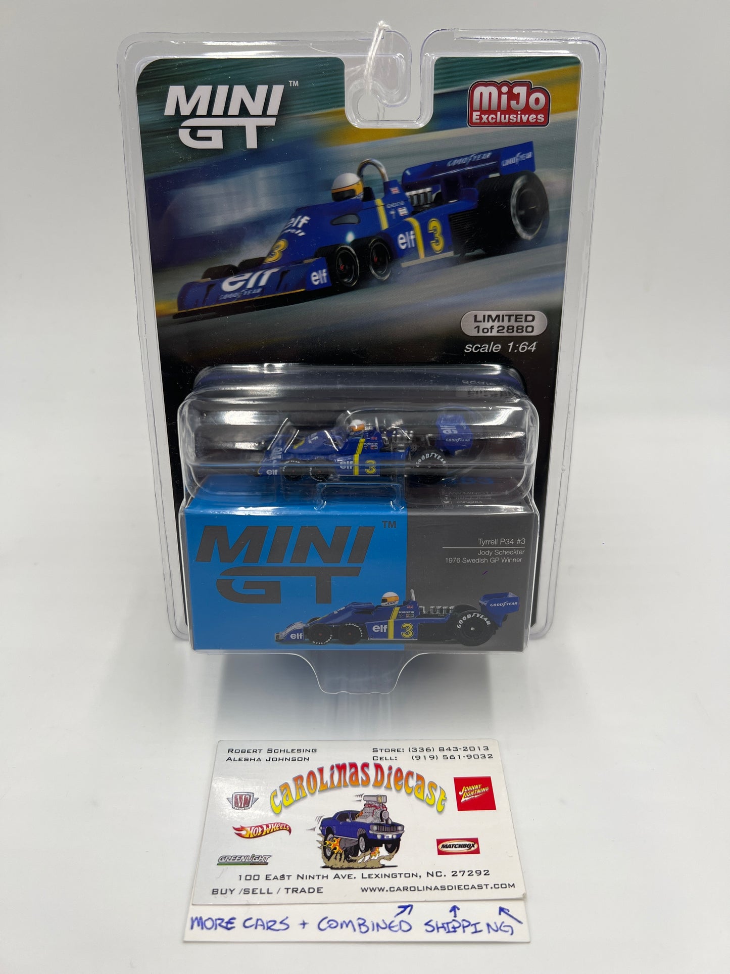 Mini GT Mijo Exclusives #583 Tyrell P34 #3 Jody Scheckter Blue