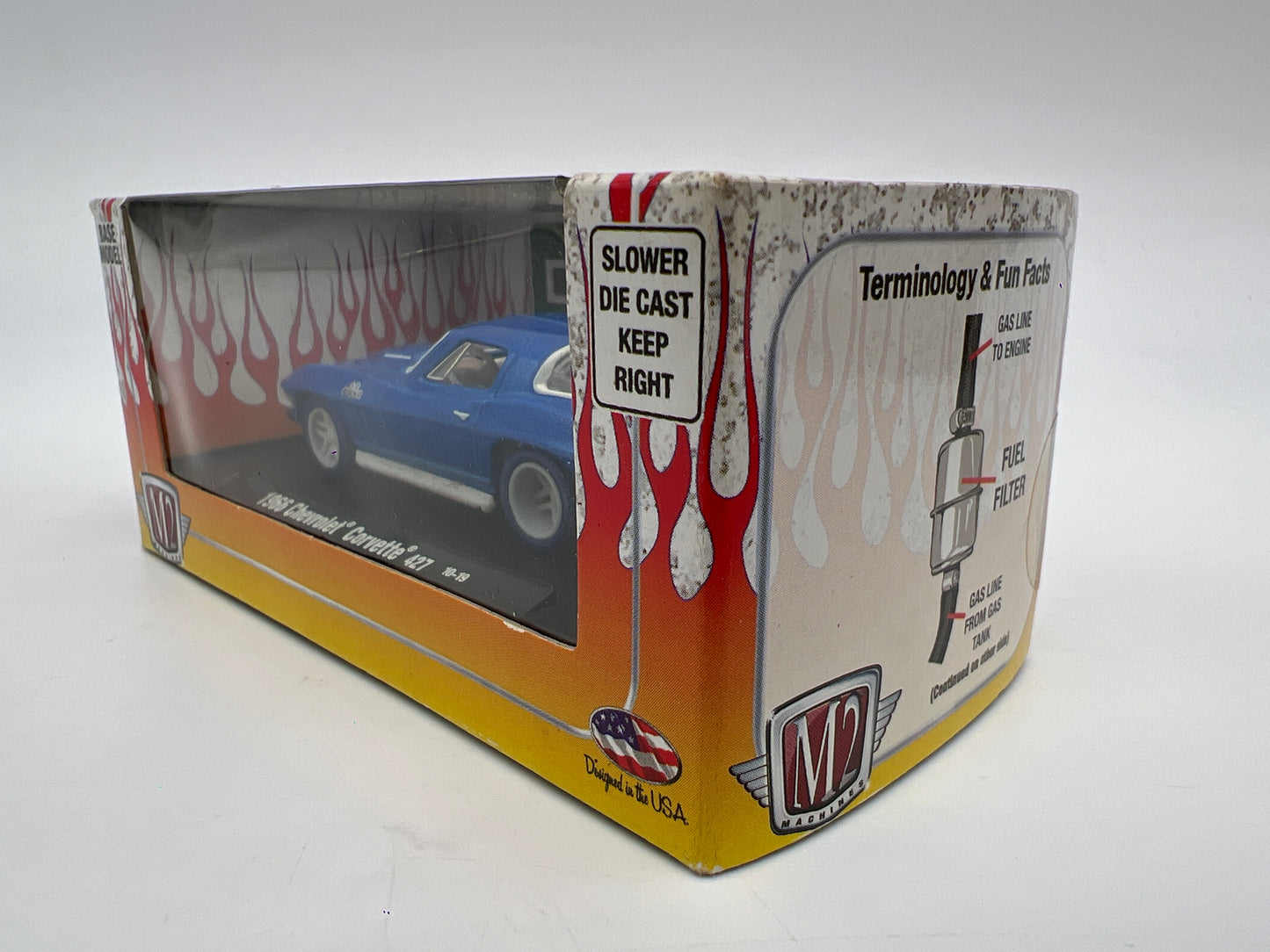 M2 Machines 10-19 Auto Drivers CHASE 1966 Chevrolet Corvette 427 Blue