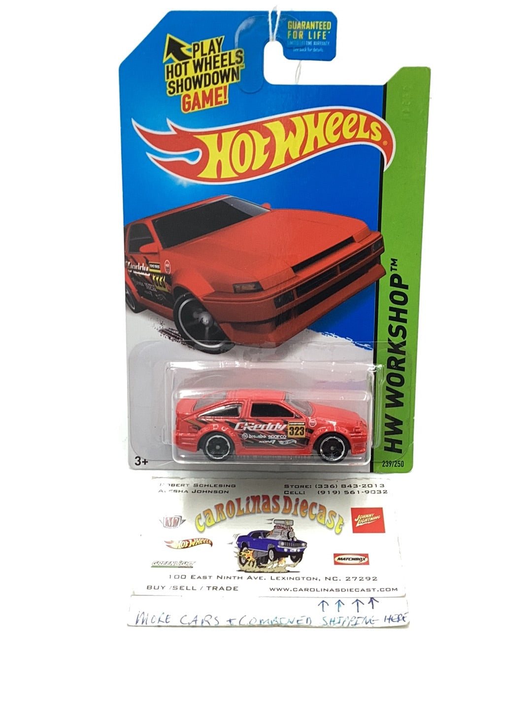 2015 Hot Wheels #239 Toyota AE-86 Corolla KK4