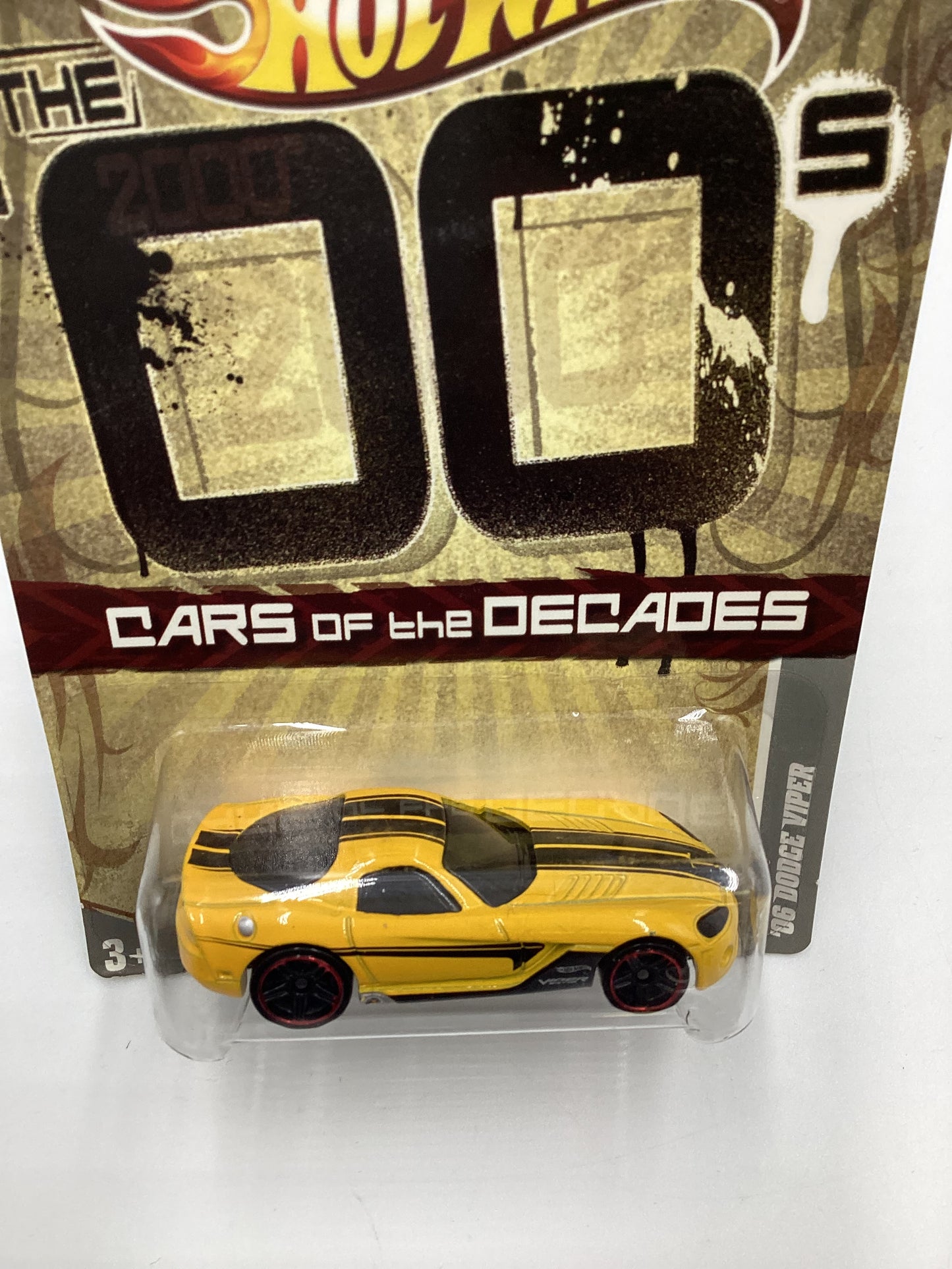 2011 Hot Wheels Cars of the Decades The 00s #31 Dodge Viper Yellow 157C