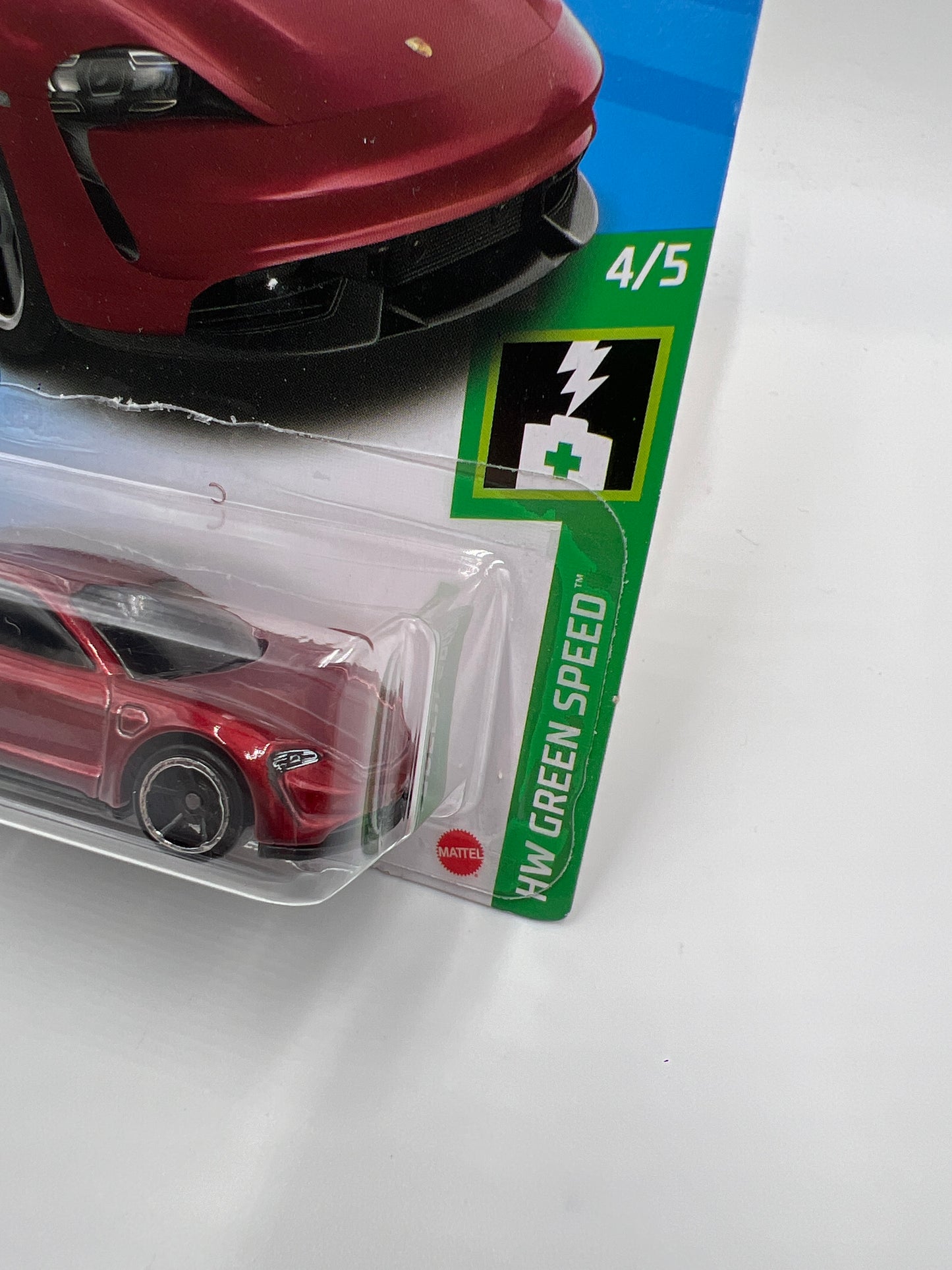 2022 Hot Wheels Green Speed #208 Porsche Taycan Turbo S Red 99A
