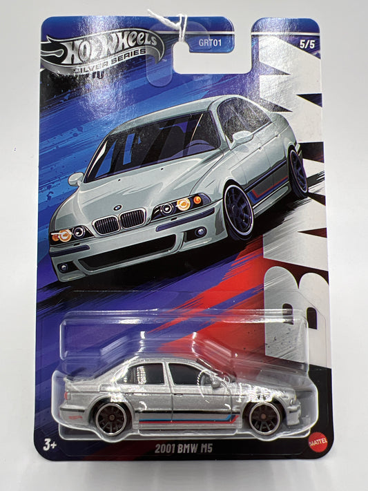 2025 Hot Wheels Silver Series BMW Set #5 2001 BMW M5 Silver 156J