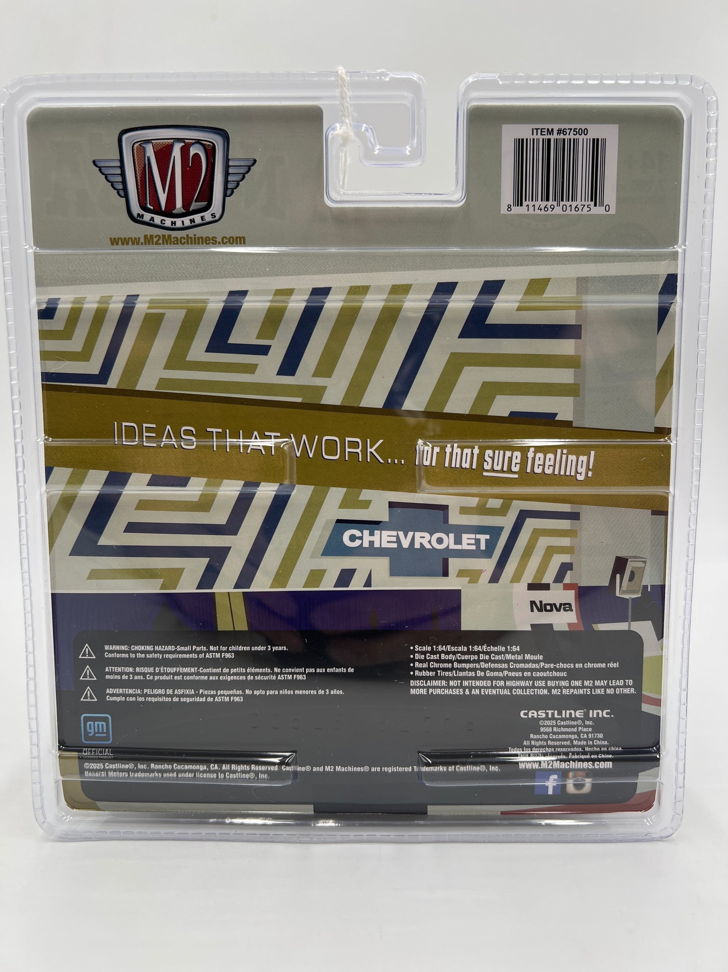 2025 M2 Machines Diorama 1967 Chevy Nova R13 196F