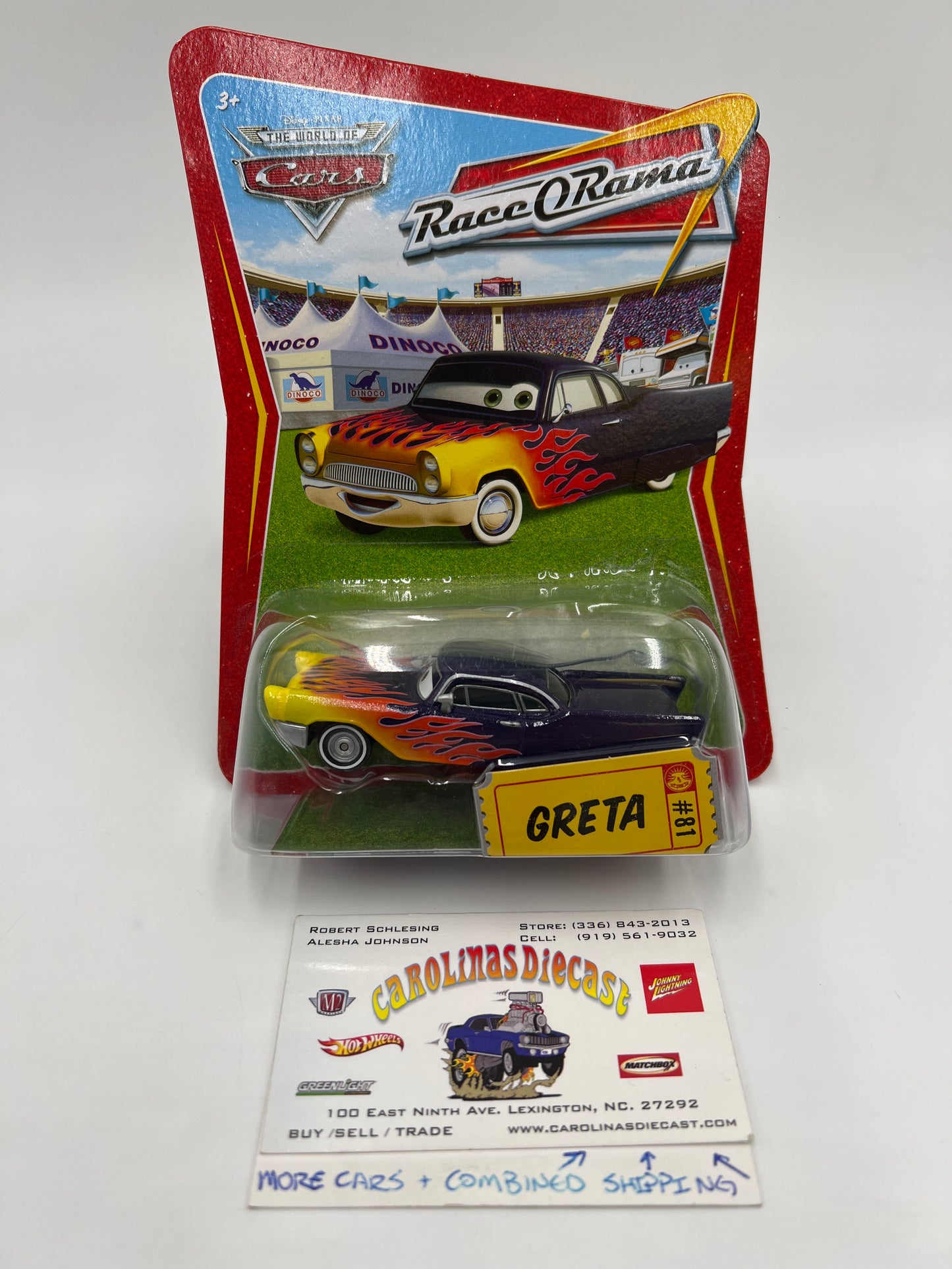 Disney Pixar The World Of Cars Race O Rama #81 Greta 139B