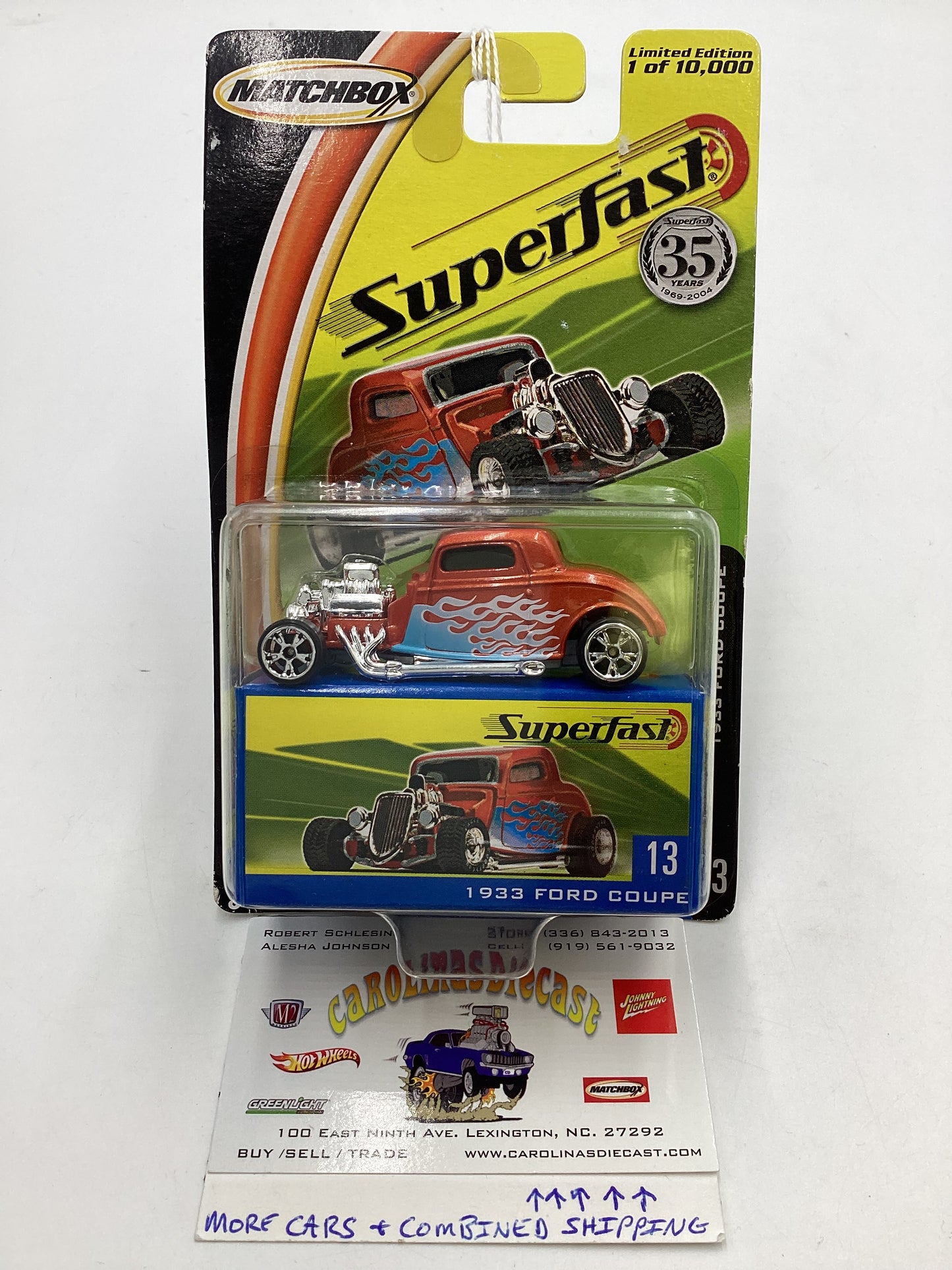 Matchbox 2004 Superfast #13 1933 Ford Coupe 172H