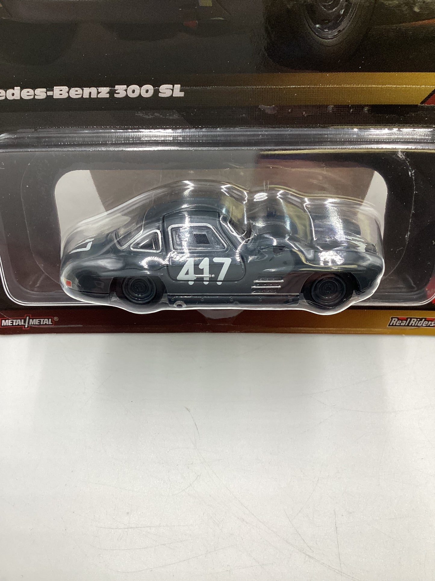 Hot Wheels Elite 64 #1 Mercedes-Benz 300 SL Gray with protector