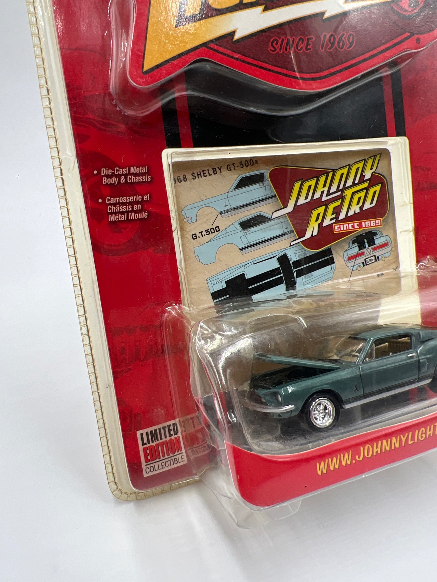 Johnny Lightning Johnny Retro Release 3 #4 68 Shelby GT-500 Blue