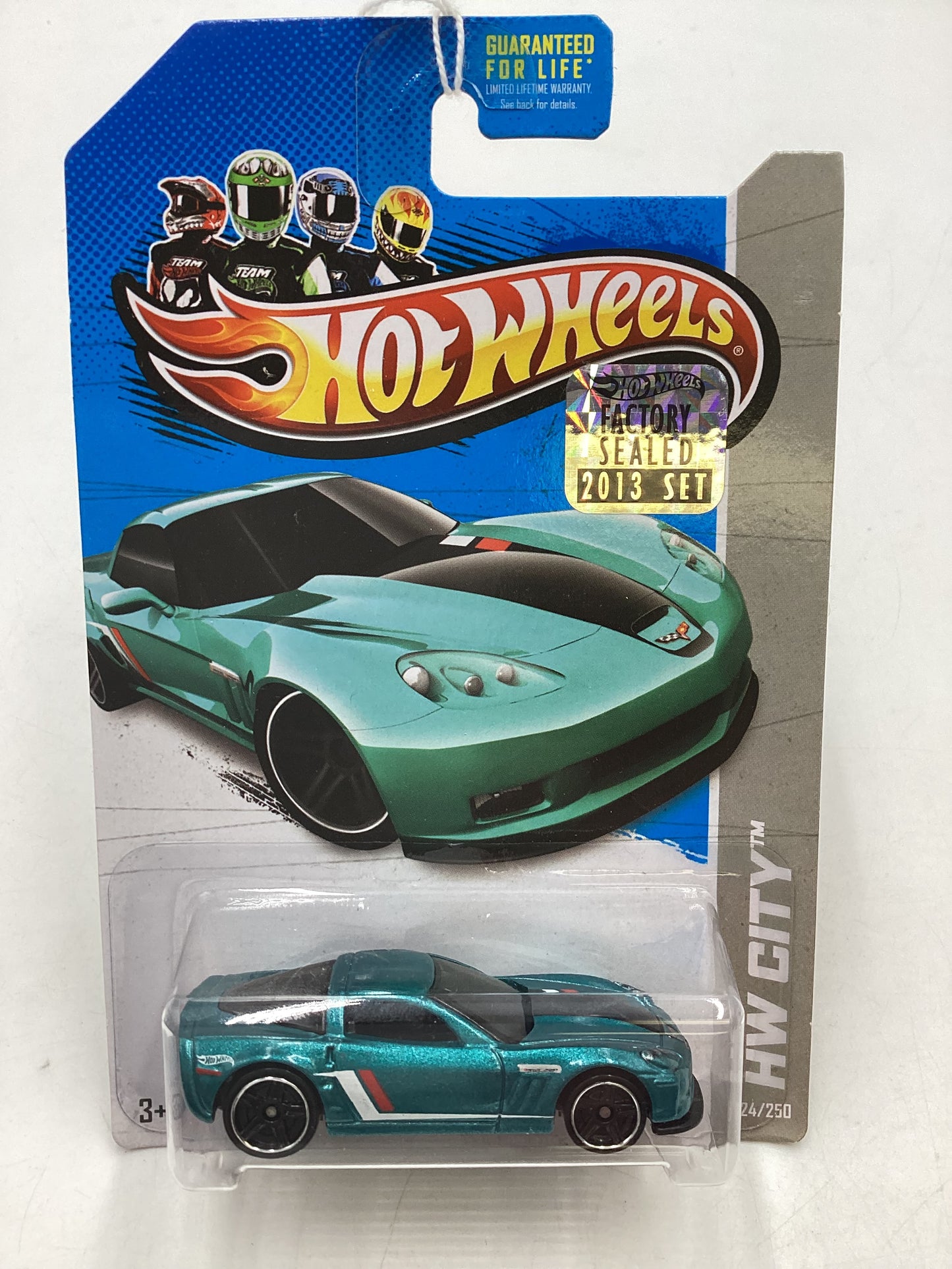 2013 Hot Wheels Factory Sealed #24 11 Corvette Grand Sport Teal 15B