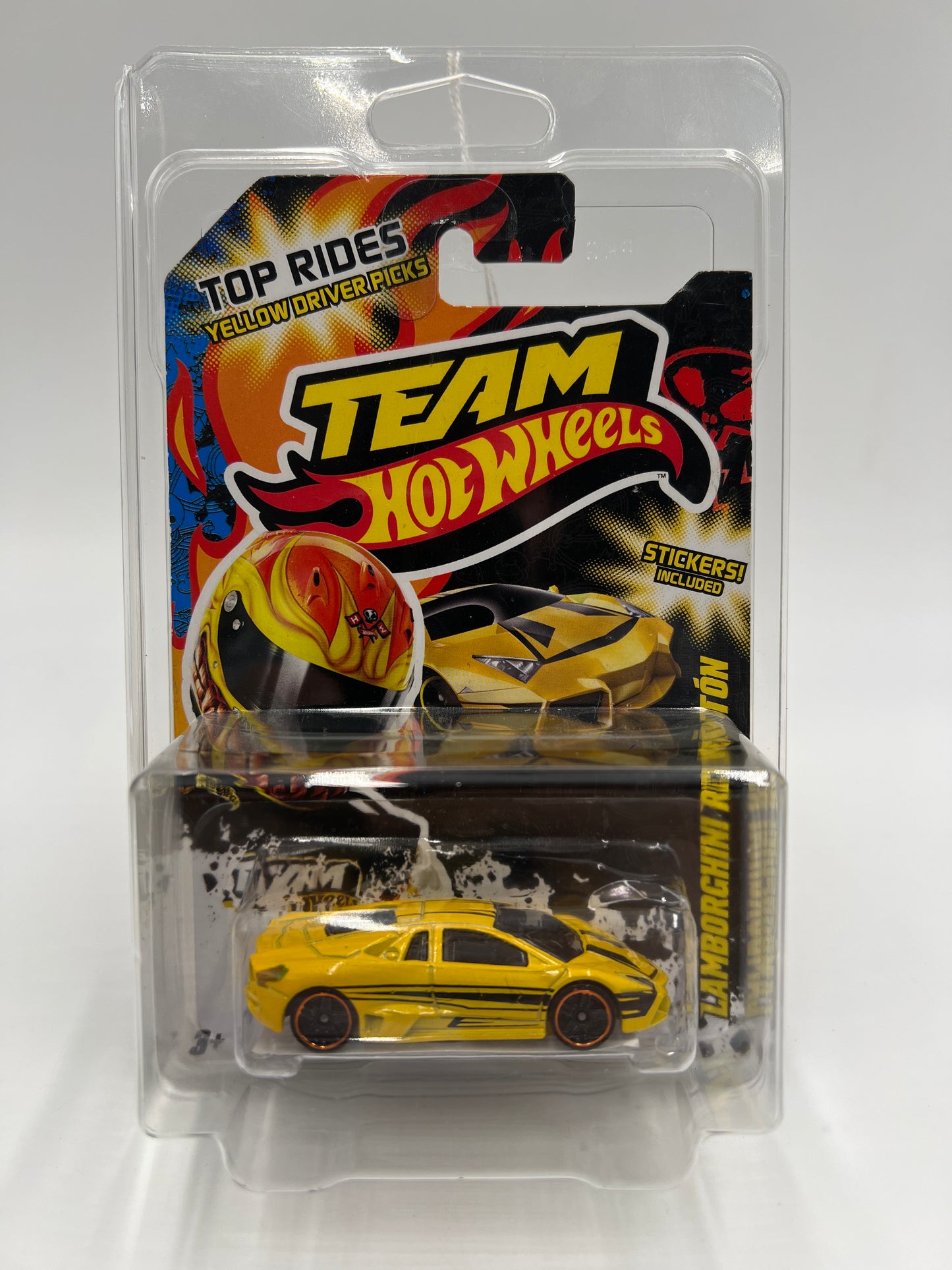 Hot Wheels Target Exclusive Team Hot Wheels Top Rides Lamborghini Reventon Yellow W/Protector Bad Blister