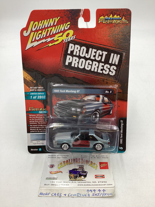 Johnny Lightning Street Freaks Project in Progress 1982 Ford Mustang GT #5 Version B 218B