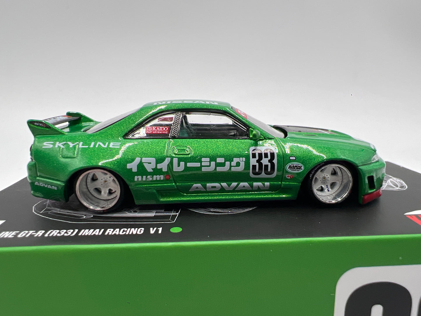 Mini GT Kaido House #150 Nissan Skyline GT-R R33 Imai Racing V1 Green