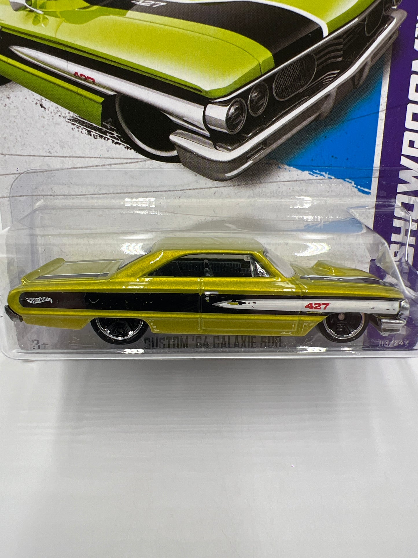 2013 Hot Wheels Showroom #113 Kmart Exclusive Custom 64 Galaxie 500 Green 235A