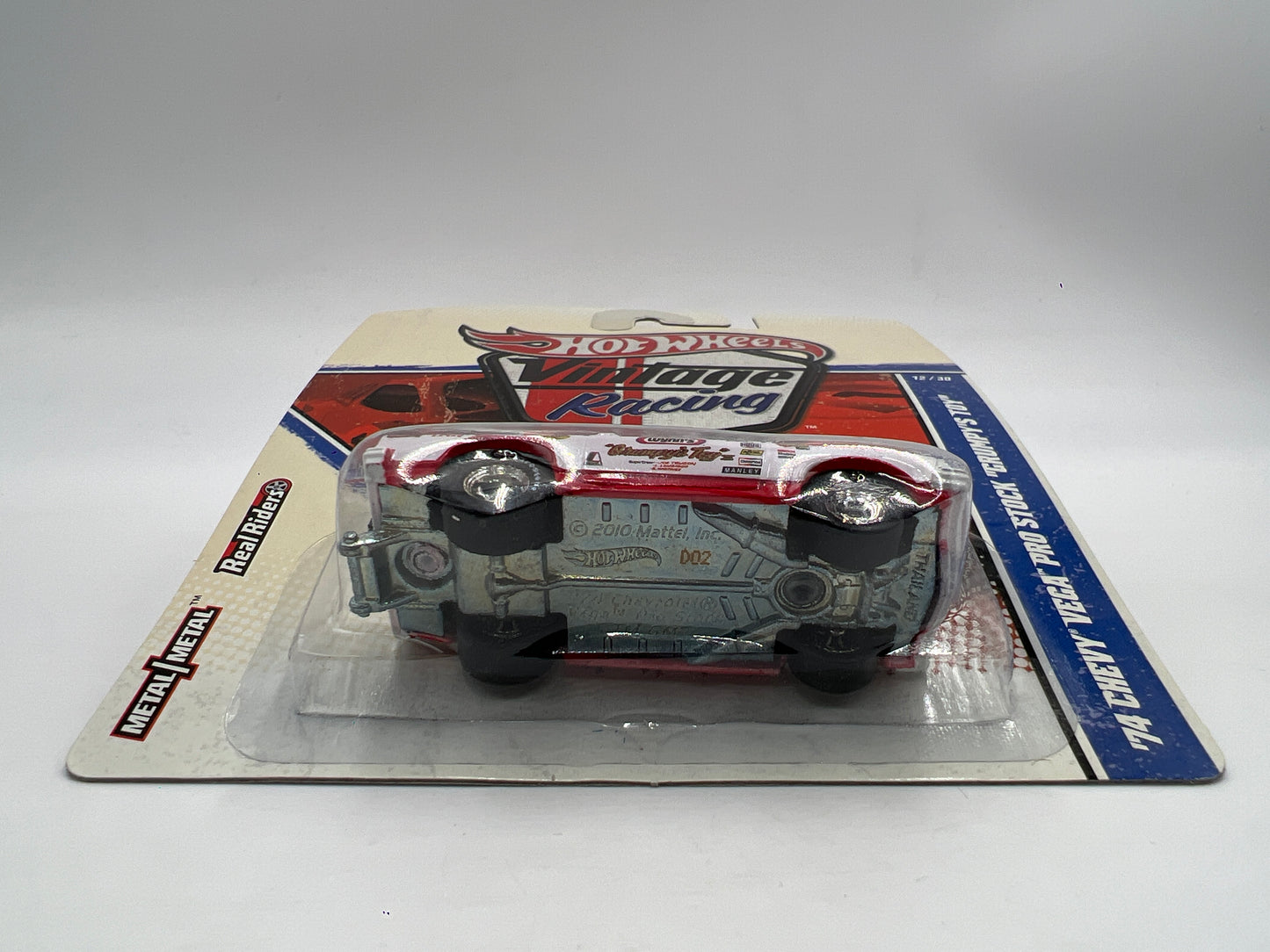 Hot Wheels Premium Vintage Racing #12 74 Chevy Vega Pro Stock Grumpys Toy Red/White W/Protector #2