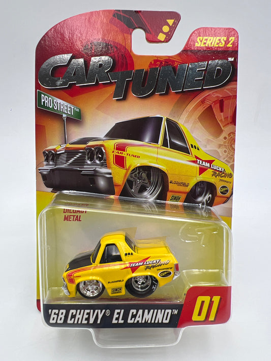 Car Tuned Series 2 Walgreens Exclusive #1 68 Chevy El Camino Yellow