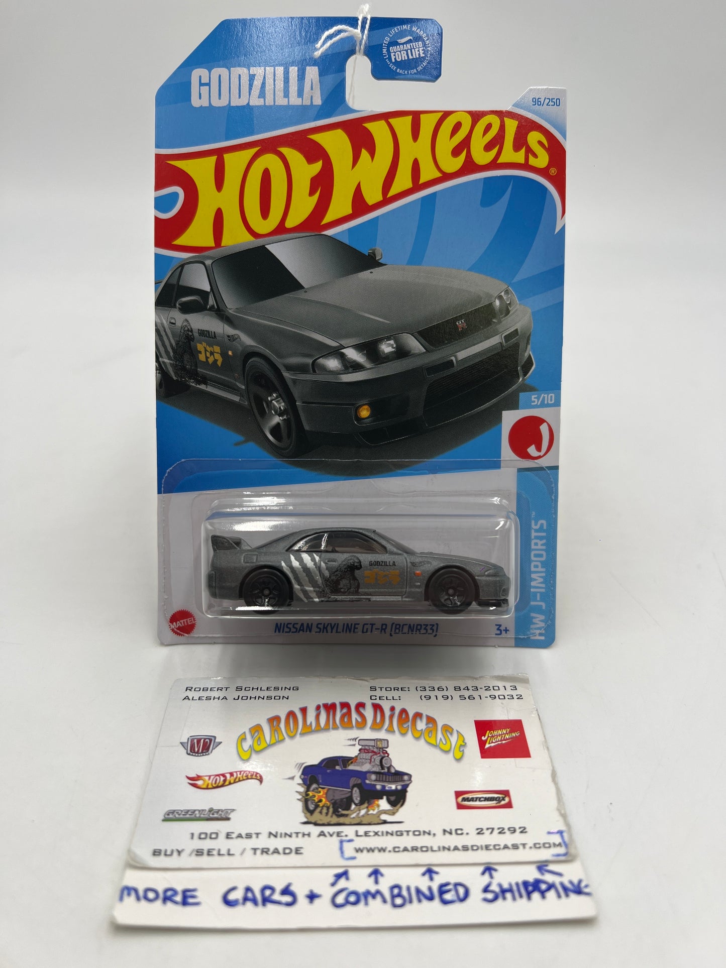 2024 Hot Wheels N Case #96 Nissan Skyline GT-R BCNR33 Godzilla Gray