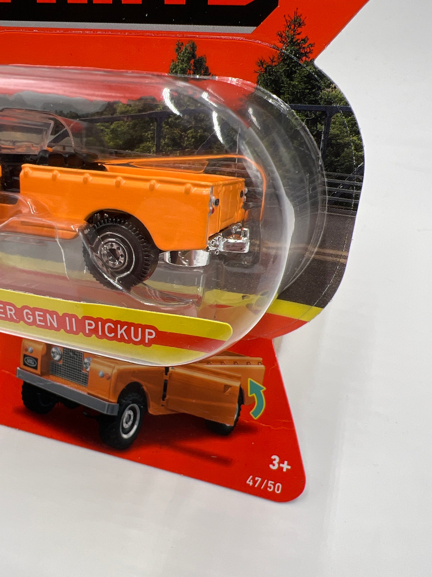 Matchbox Moving Parts #47 1965 Land Rover Gen II Pickup Orange 167o