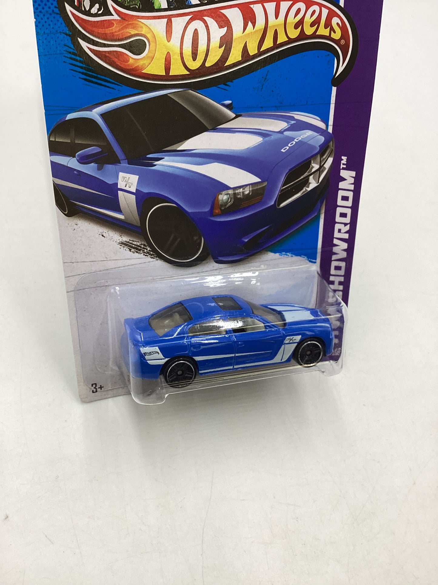 2013 Hot Wheels #228 Kmart Exclusive Blue 11 Dodge Charger R/T 237B